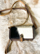 Cowhide Crossbody Wallet