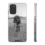 B&W Longhorn Bull Samsung Tough Cellphone Case