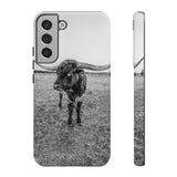 B&W Longhorn Bull Samsung Tough Cellphone Case