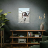 Charlotte Longhorn Cow Vertical Canvas