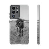 B&W Longhorn Bull Samsung Tough Cellphone Case