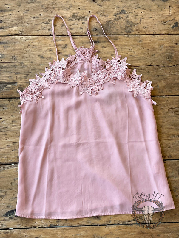 Blush Pink Lace Cami