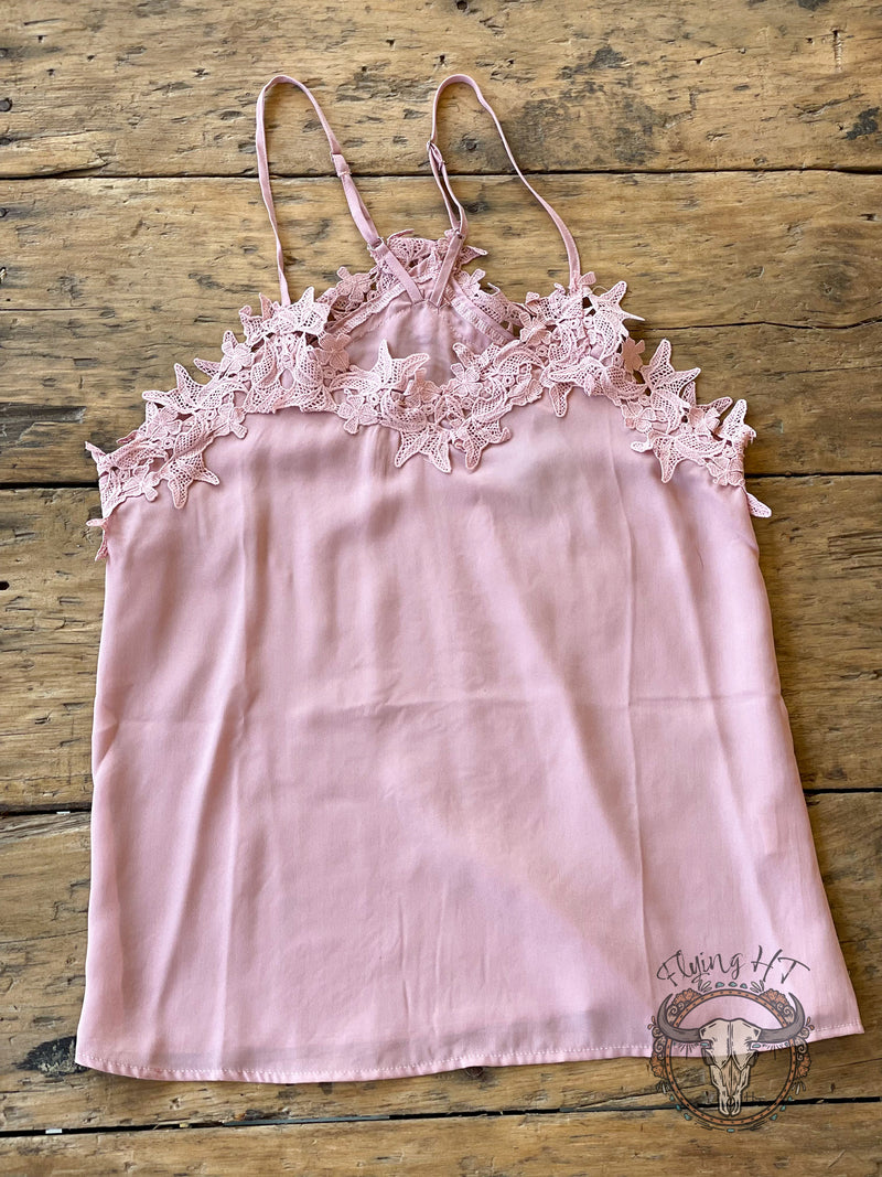 Blush Pink Lace Cami