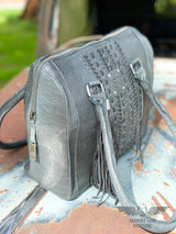 Marlowe Charcoal Satchel Purse