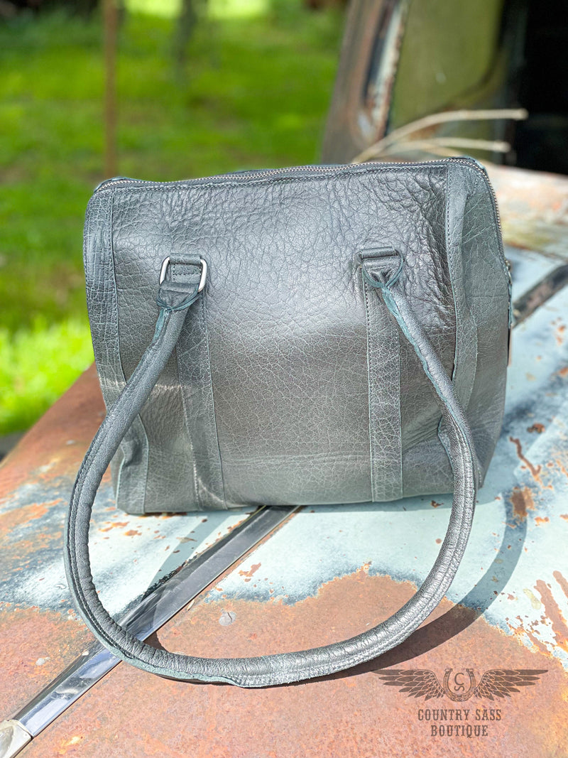 Marlowe Charcoal Satchel Purse