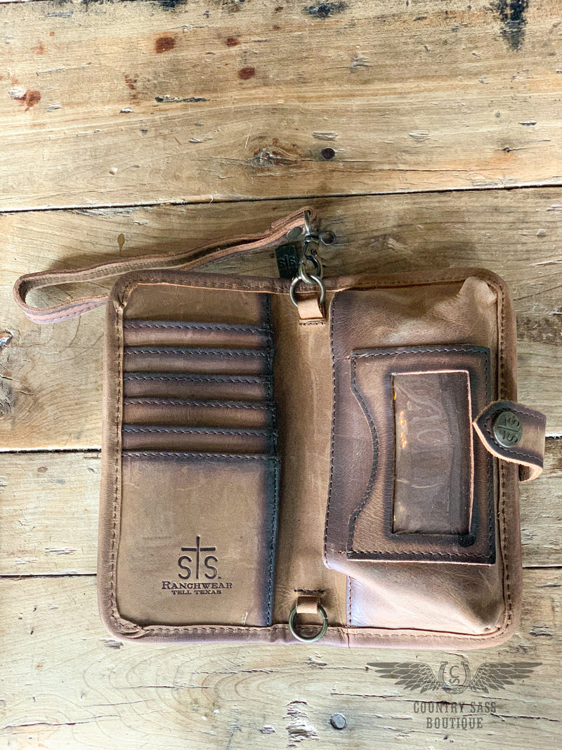 Cowhide Crossbody Wallet