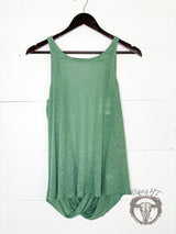 Green Open Back Tank