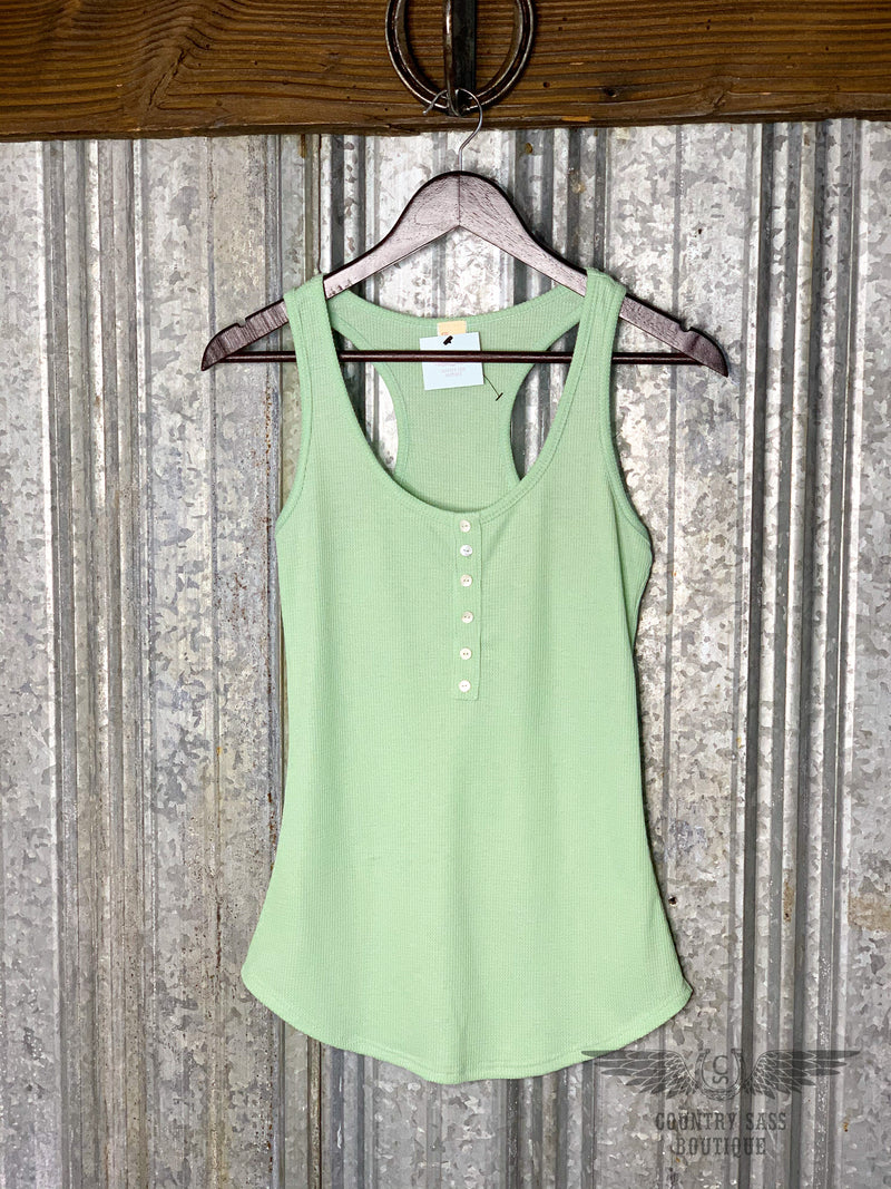 Mint Heather Tank