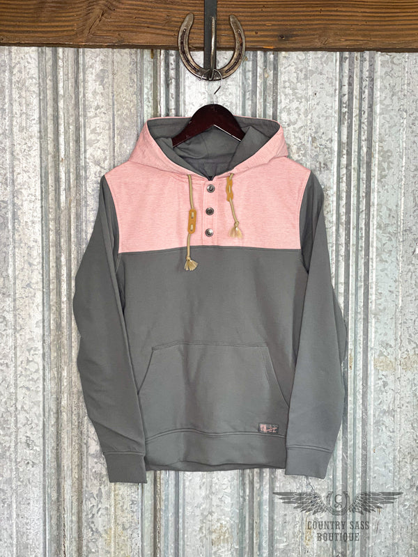 STS Pink & Grey Ryland Hoodie