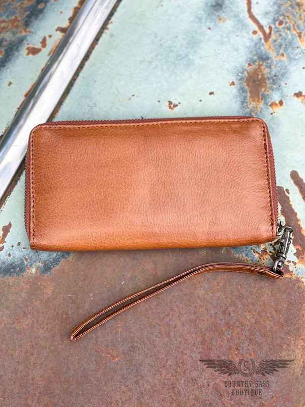 Saddle Brown Rosa Wallet